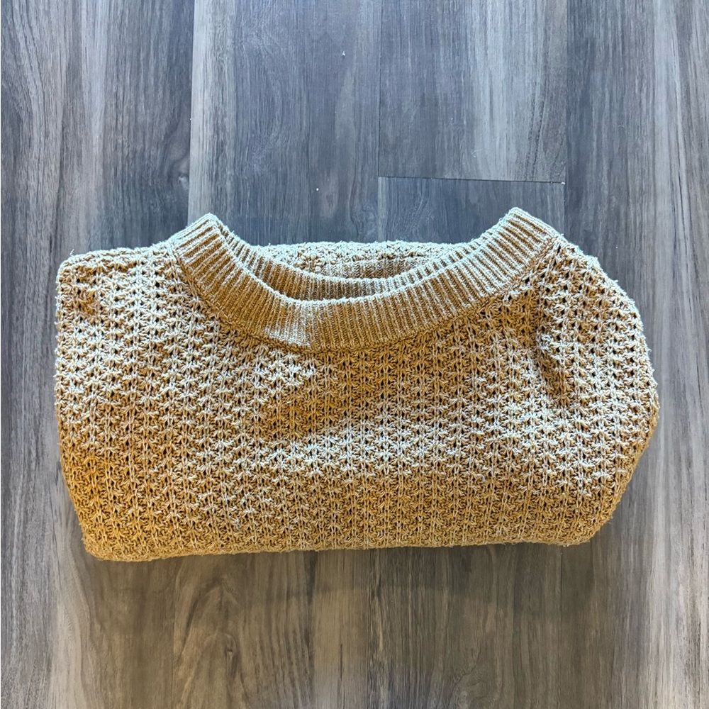 Universal Thread Pale Yellow Textured Crewneck Sw… - image 6